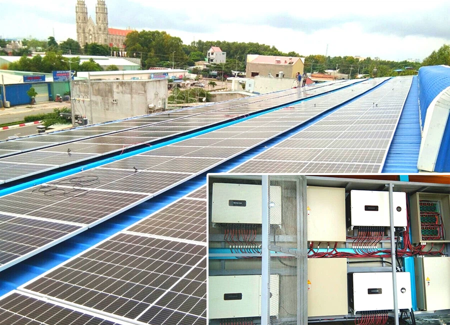 200kw rooftop solar system hybrid storage battery